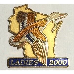 2000 DU, Wisconsin Ducks Unlimited -Ladies DU, logo Pin